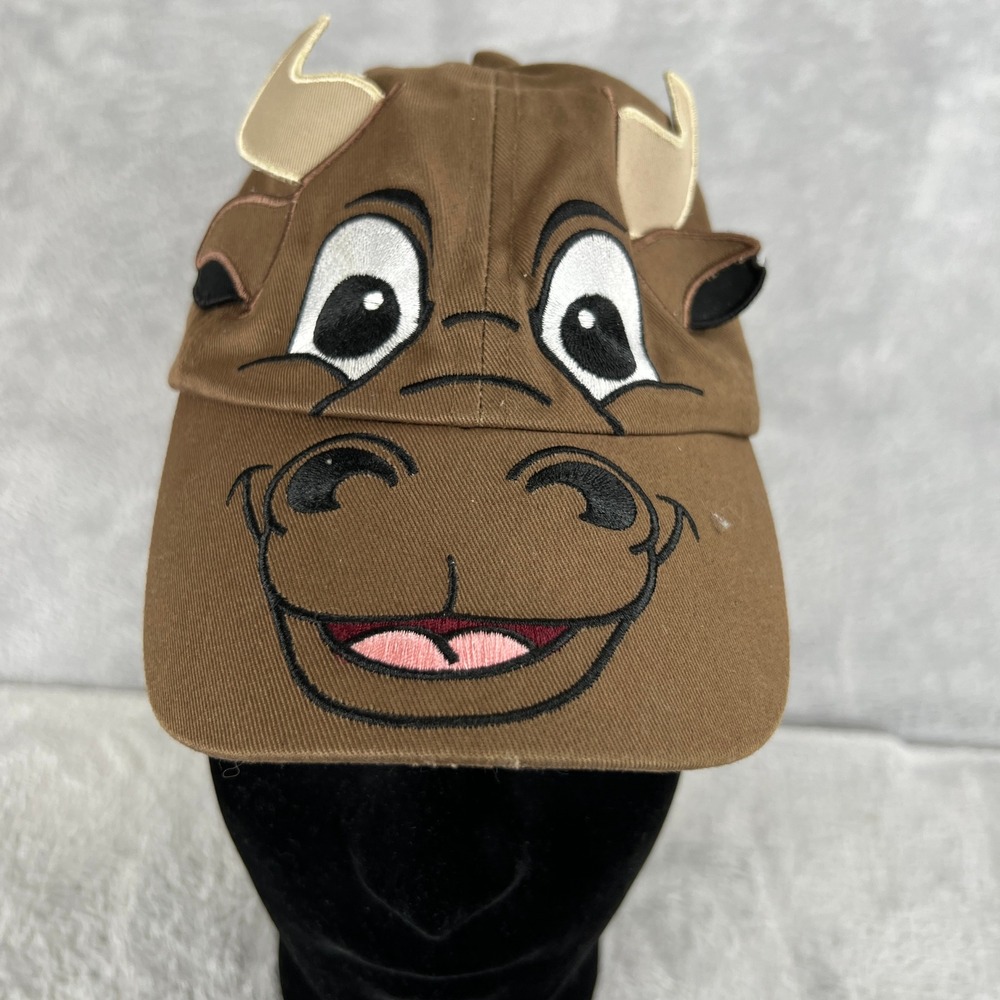 PBR Professional Bull Riders Youth Hat Brown Bull Character Western Rodeo Cap